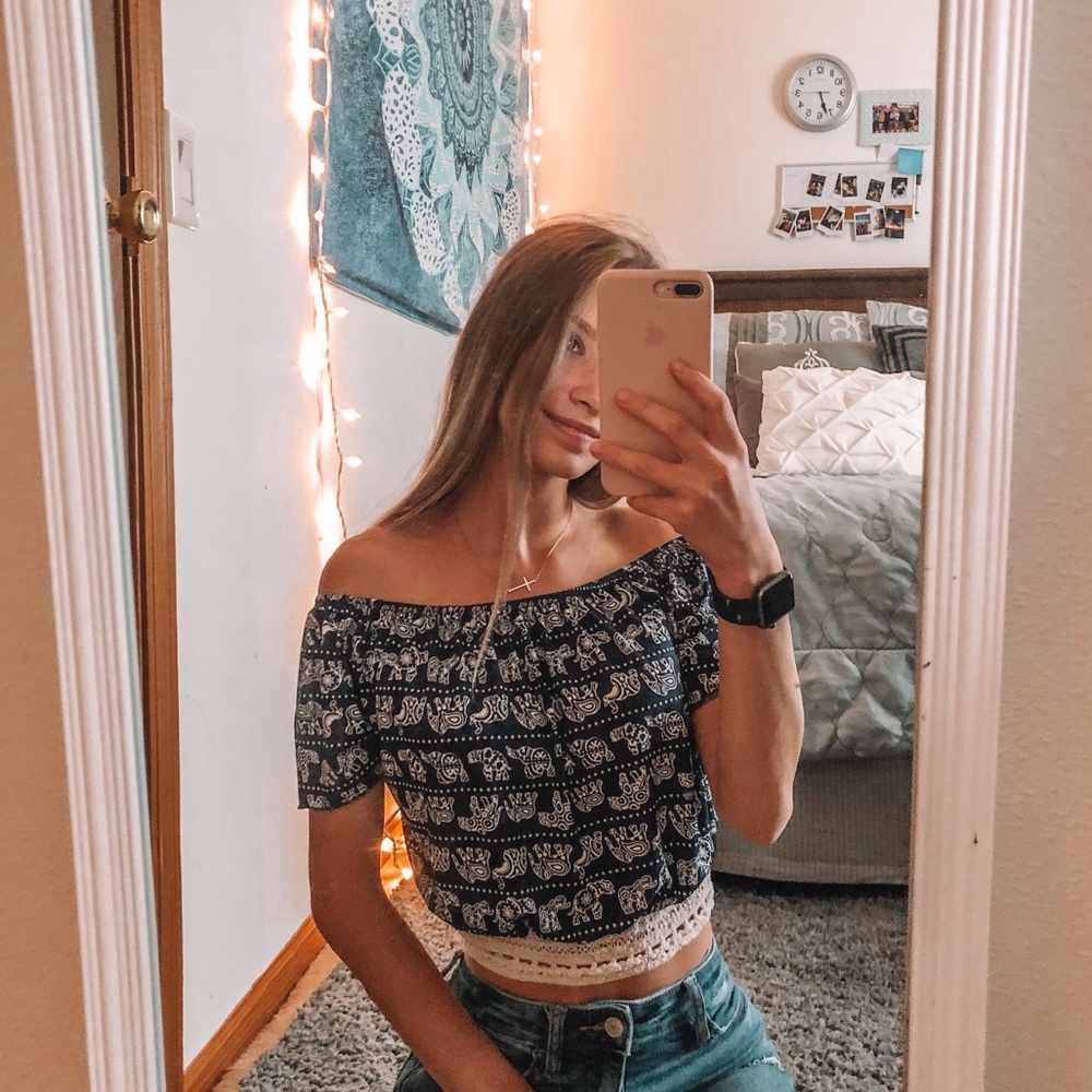 Rue21 On/Off The Shoulder CropTop